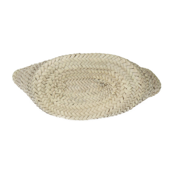 CELINE Teen Triomphe Classic Panier Handbag 194002CML Raffia Calf Leather Natura - Picture 4 of 10